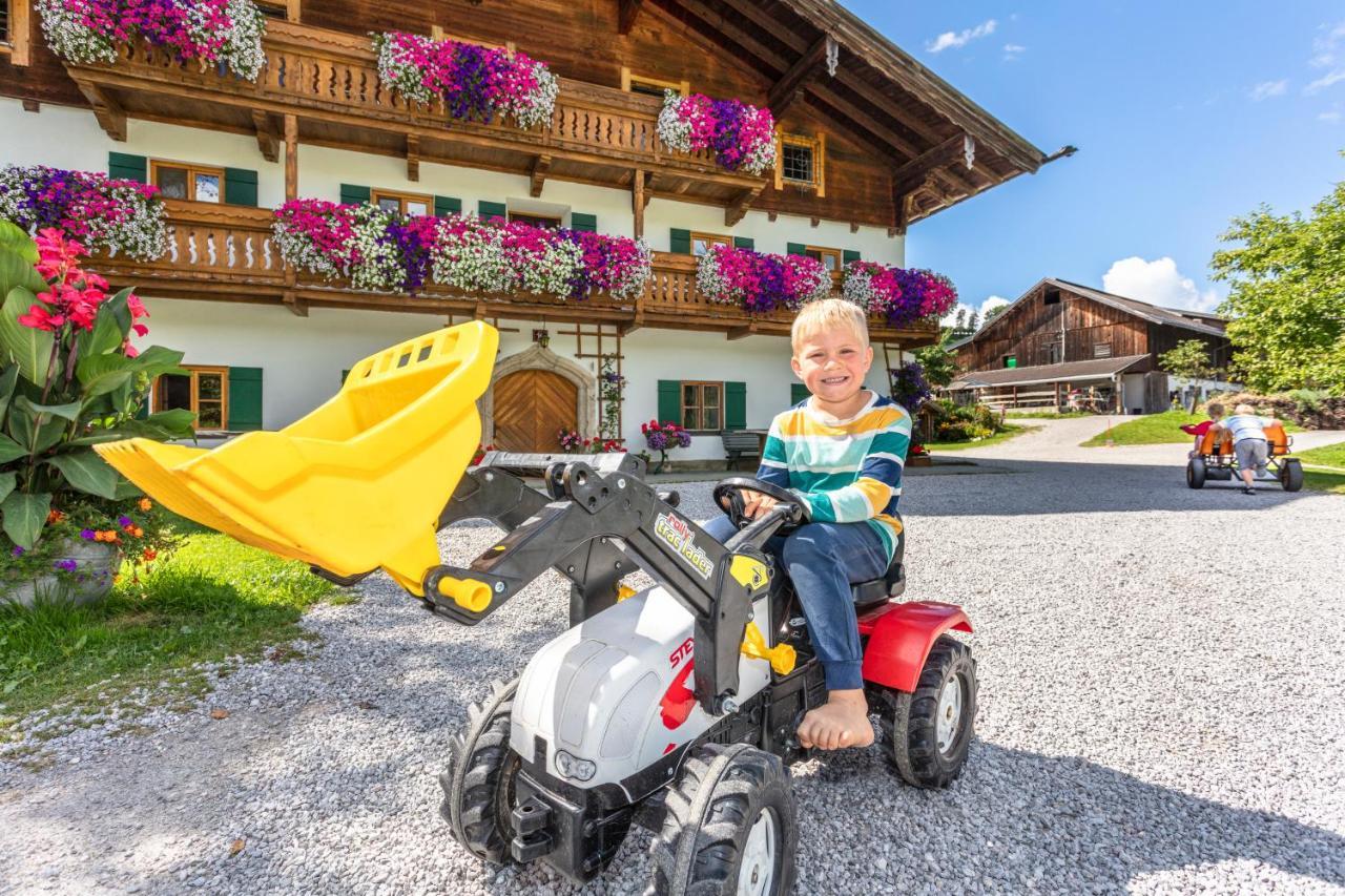 Ferienwohnung Biobauernhof Stegerbauer Maria Alm am Steinernen Meer Exterior foto