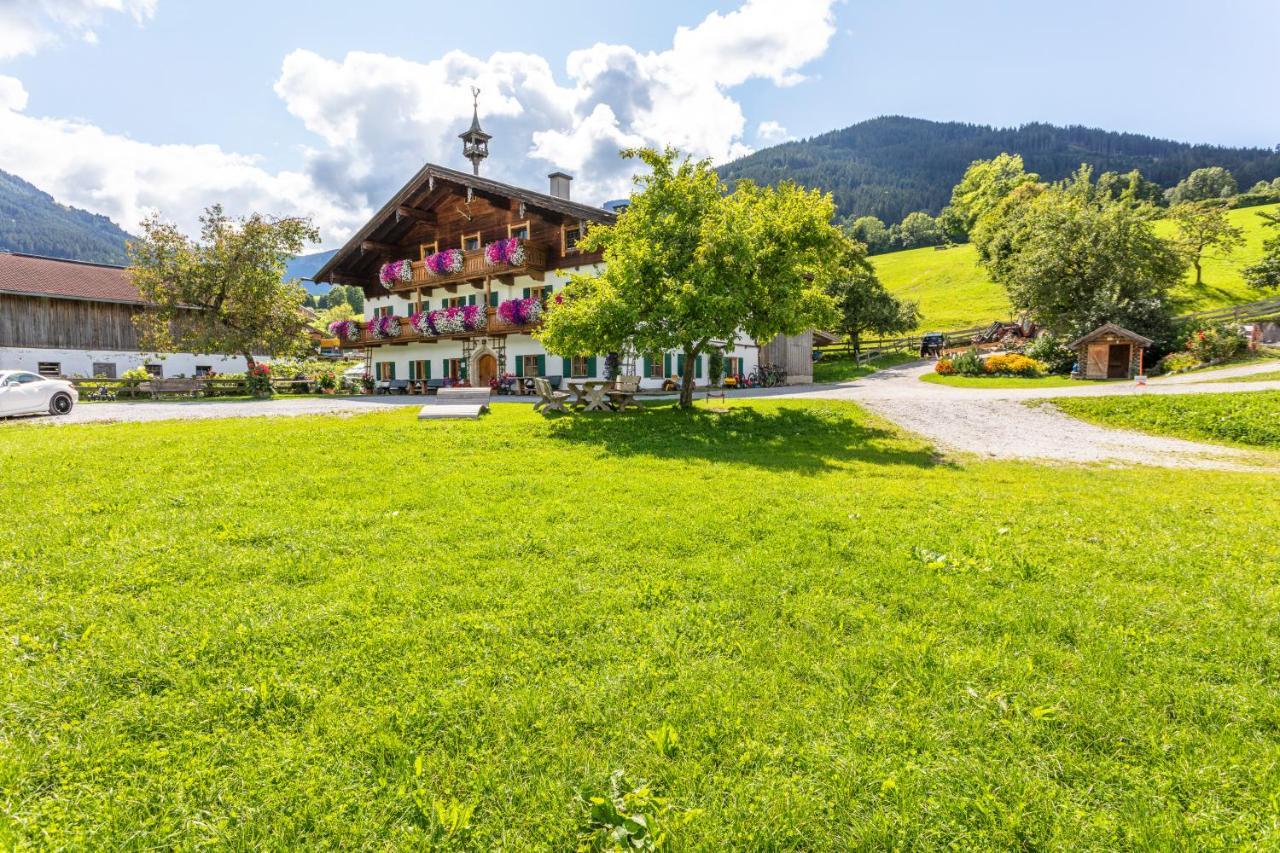 Ferienwohnung Biobauernhof Stegerbauer Maria Alm am Steinernen Meer Exterior foto