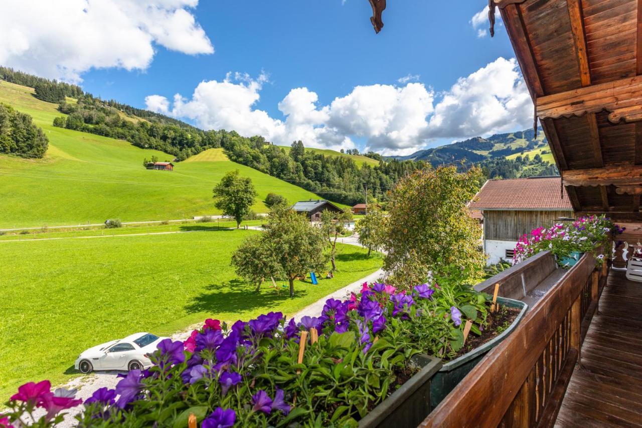 Ferienwohnung Biobauernhof Stegerbauer Maria Alm am Steinernen Meer Exterior foto