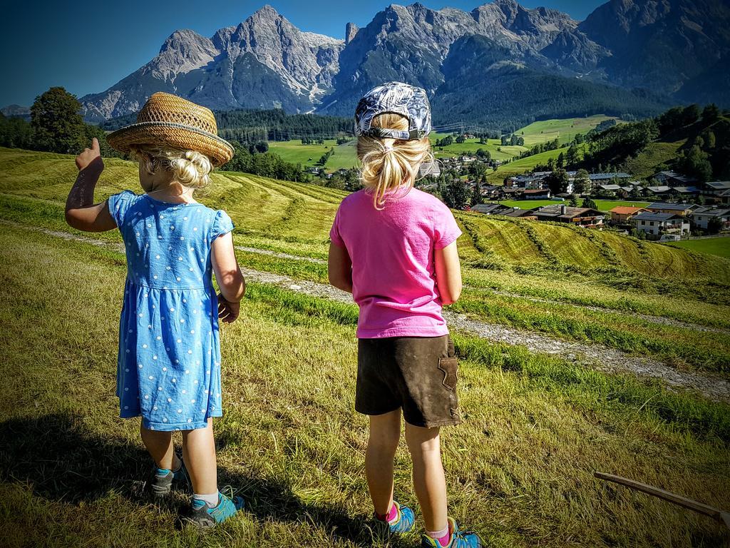 Ferienwohnung Biobauernhof Stegerbauer Maria Alm am Steinernen Meer Exterior foto