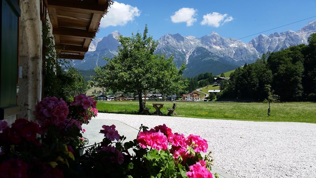Ferienwohnung Biobauernhof Stegerbauer Maria Alm am Steinernen Meer Exterior foto