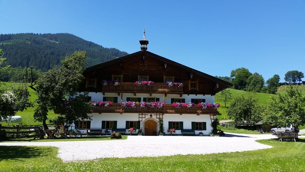 Ferienwohnung Biobauernhof Stegerbauer Maria Alm am Steinernen Meer Exterior foto